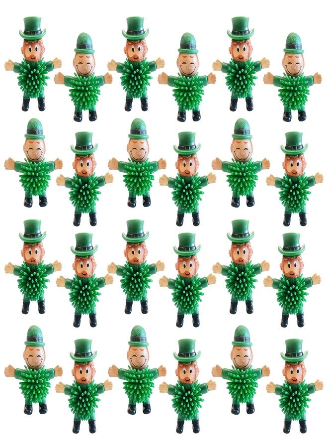 Cherislpy 24Pcs St. Patrick's Day Mini Leprechaun Toys,Squeeze Porcupine Toys Gifts for Kids Boys Girls St. Patrick's Day Party Favor,Home Decor (St Patrick's Day) - Image 1